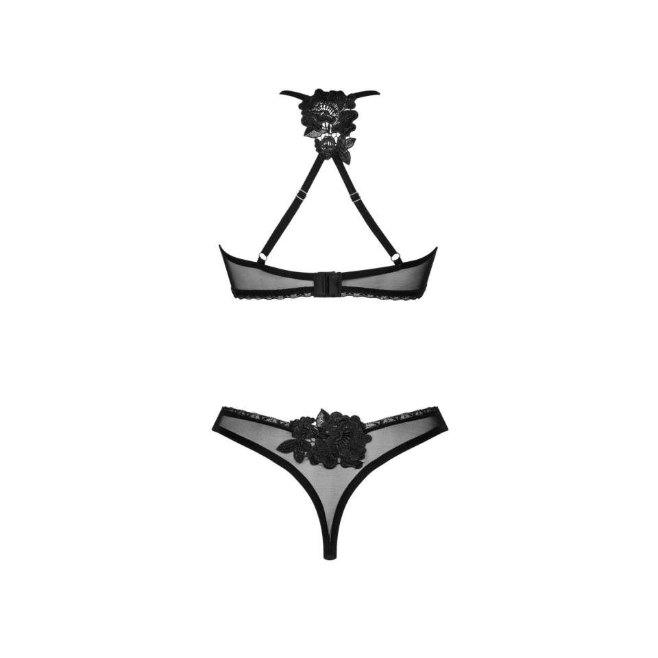 Elegancki i seksowny komplet 2-częściowy w kolorze czarnym Obsessive Latinesa