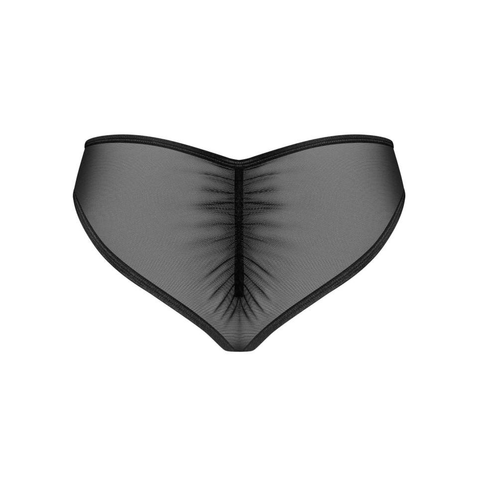 Czarne Figi w klasycznym kroju marki Obsessive Donarella