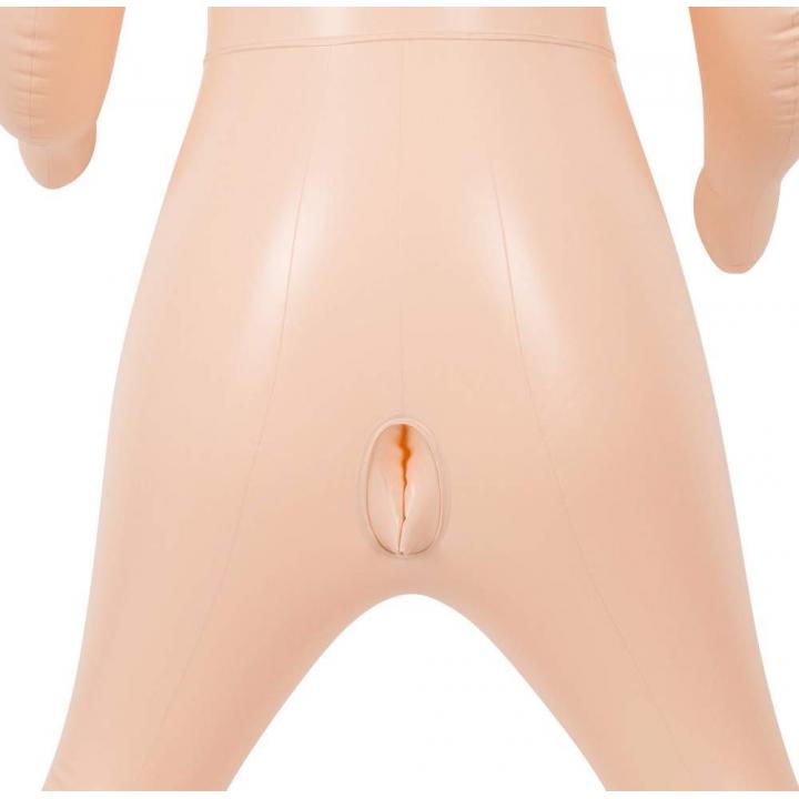 Lalka erotyczna z 3-otworami w wersji 3D + wibracje
