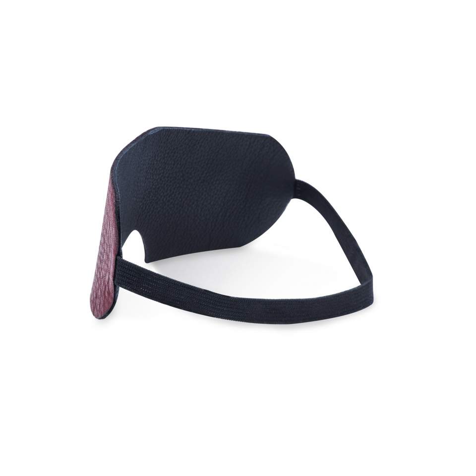 Skórzana dwustronna opaska na oczy