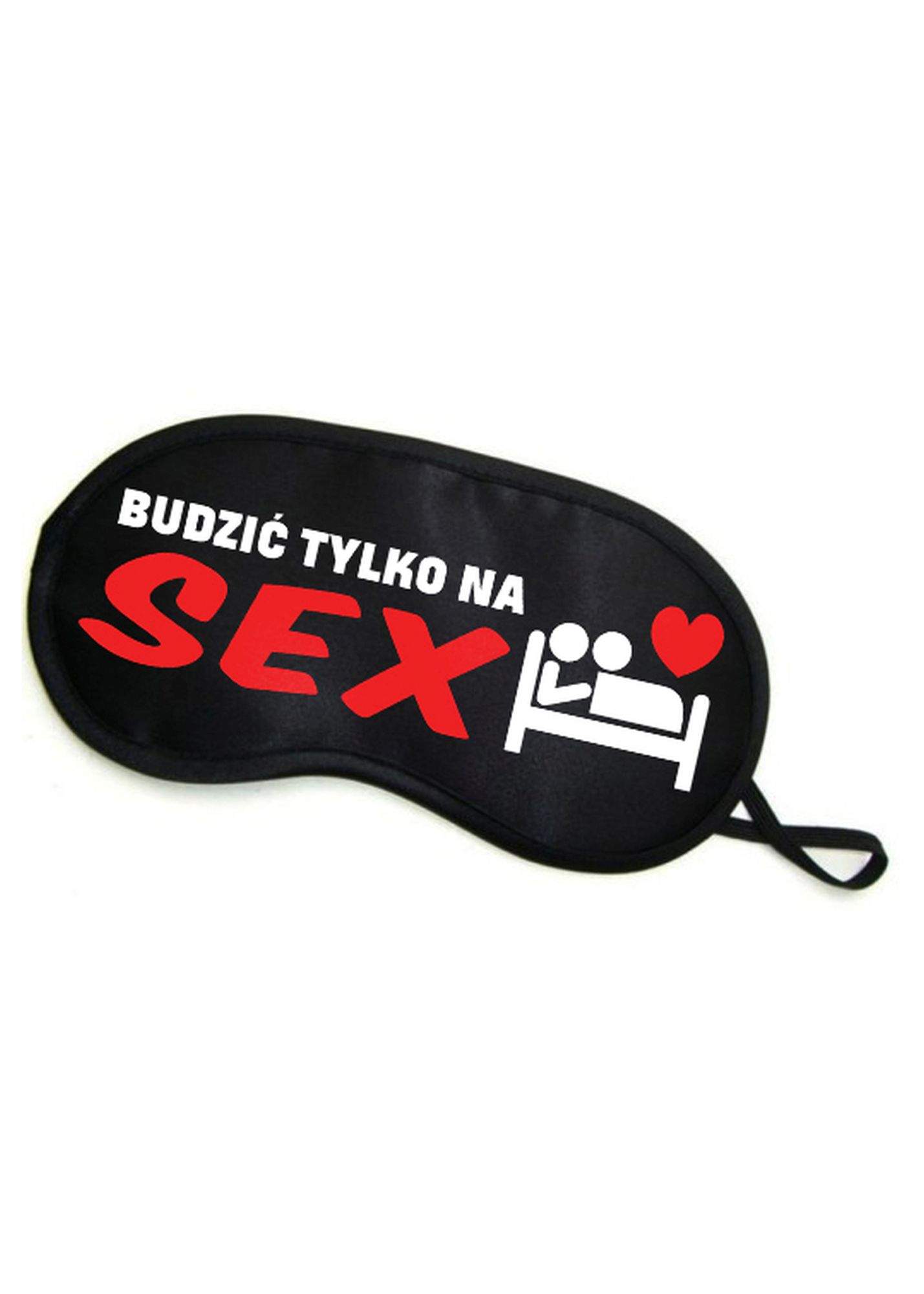 XXX Opaska na oczy "BUDZIĆ TYLKO NA SEX"