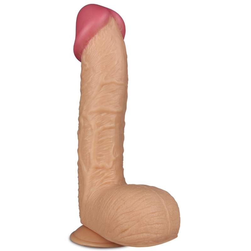 Realistycznego dildo w rozmiarze "king" z przyssawką- długość: 28cm, średnica: 5,6cm