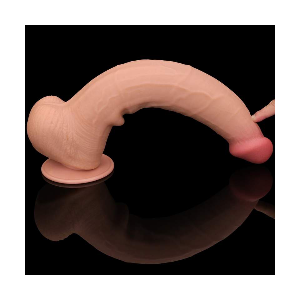 Realistycznego dildo w rozmiarze "king" z przyssawką- długość: 34cm, średnica: 6,2cm
