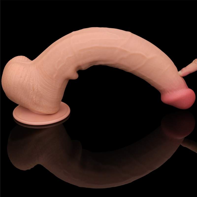 Realistycznego dildo w rozmiarze "king" z przyssawką- długość: 34cm, średnica: 6,2cm