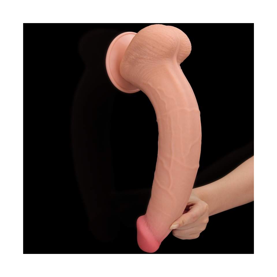 Realistycznego dildo w rozmiarze "king" z przyssawką- długość: 34cm, średnica: 6,2cm