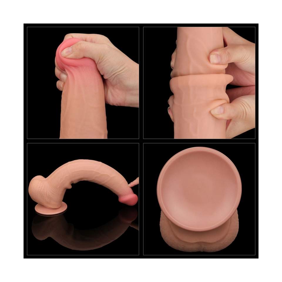 Realistycznego dildo w rozmiarze "king" z przyssawką- długość: 34cm, średnica: 6,2cm