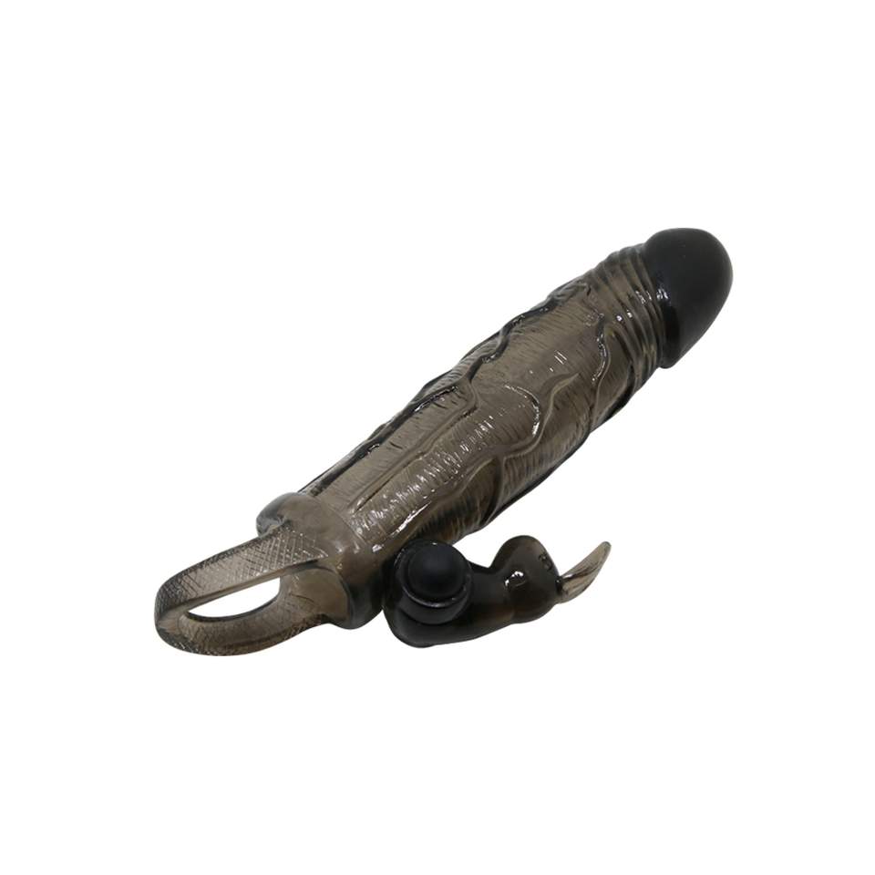 Nakładka na penisa zwiększajaca rozmiar + dodatkowa stymulacja mini wibratorem