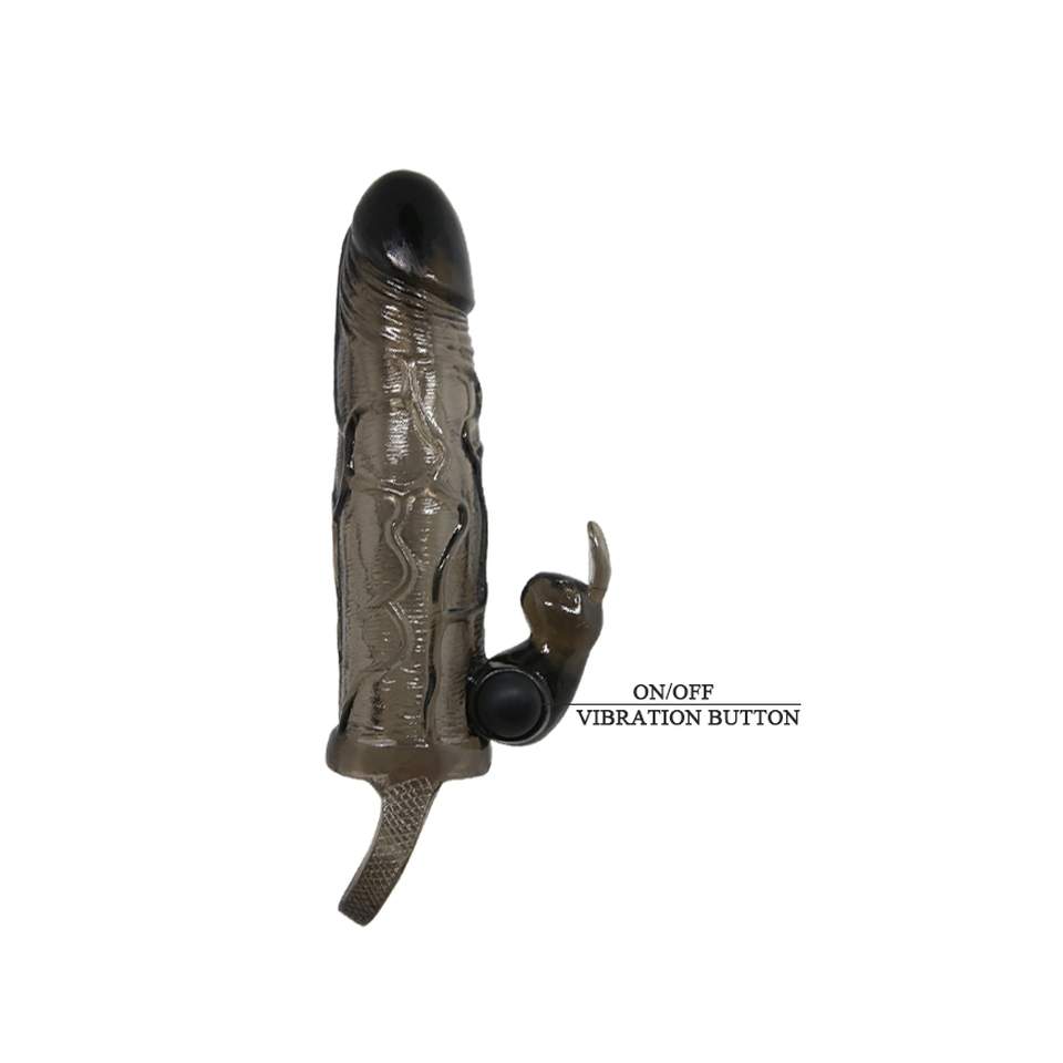 Nakładka na penisa zwiększajaca rozmiar + dodatkowa stymulacja mini wibratorem