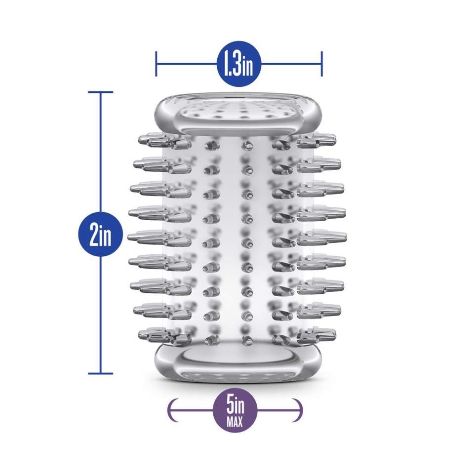 Przeźroczysta nakładka na penisa z wypustkami 1