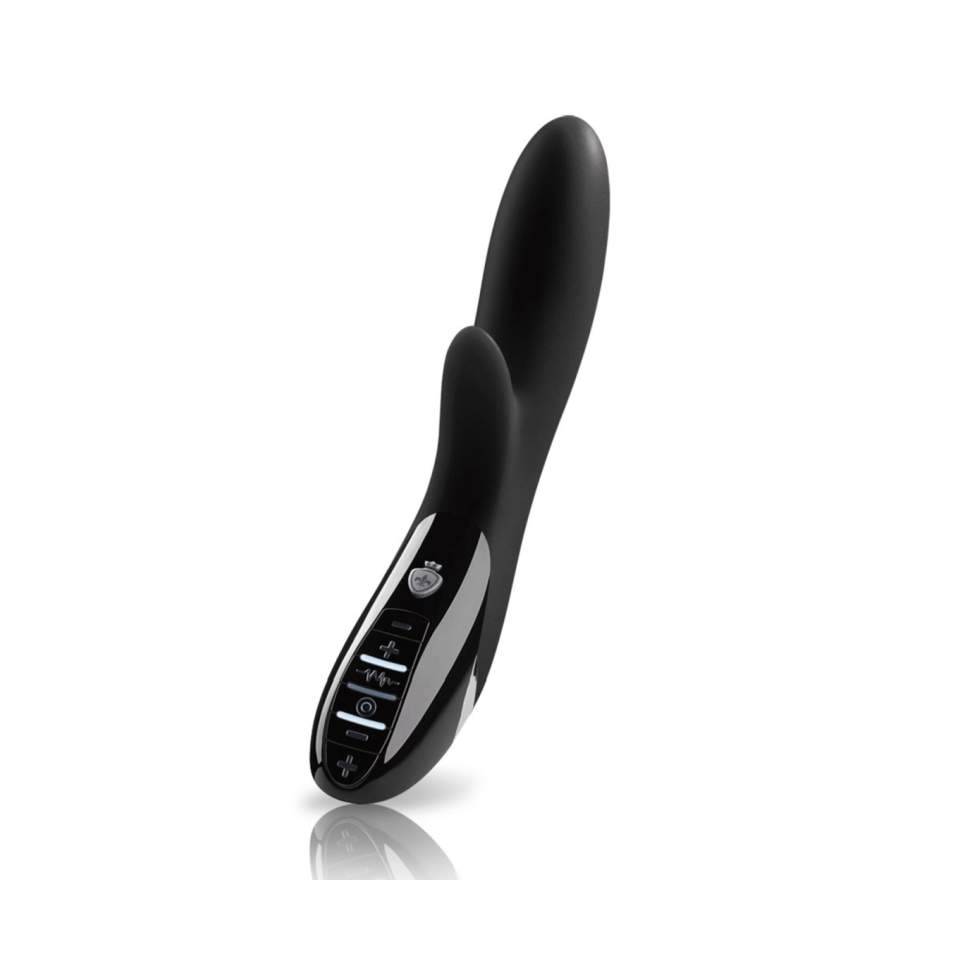 Czarny elektrostymulujący wibrator króliczek Mystim Daring Danny