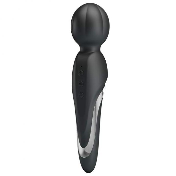 Czarny silikonowy masażer łechtaczki – 7 funkcji wibracji