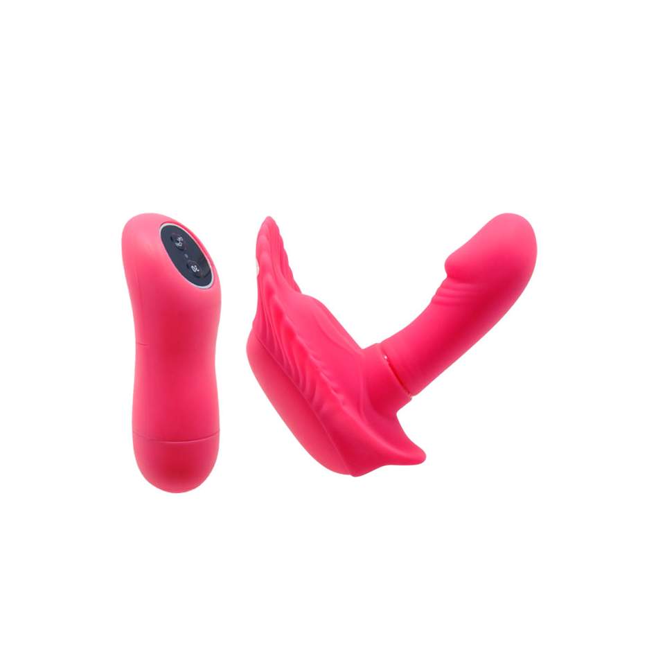 Różowy wibrator dla par w formie muszelki sterowany przez pilota – 30 trybów