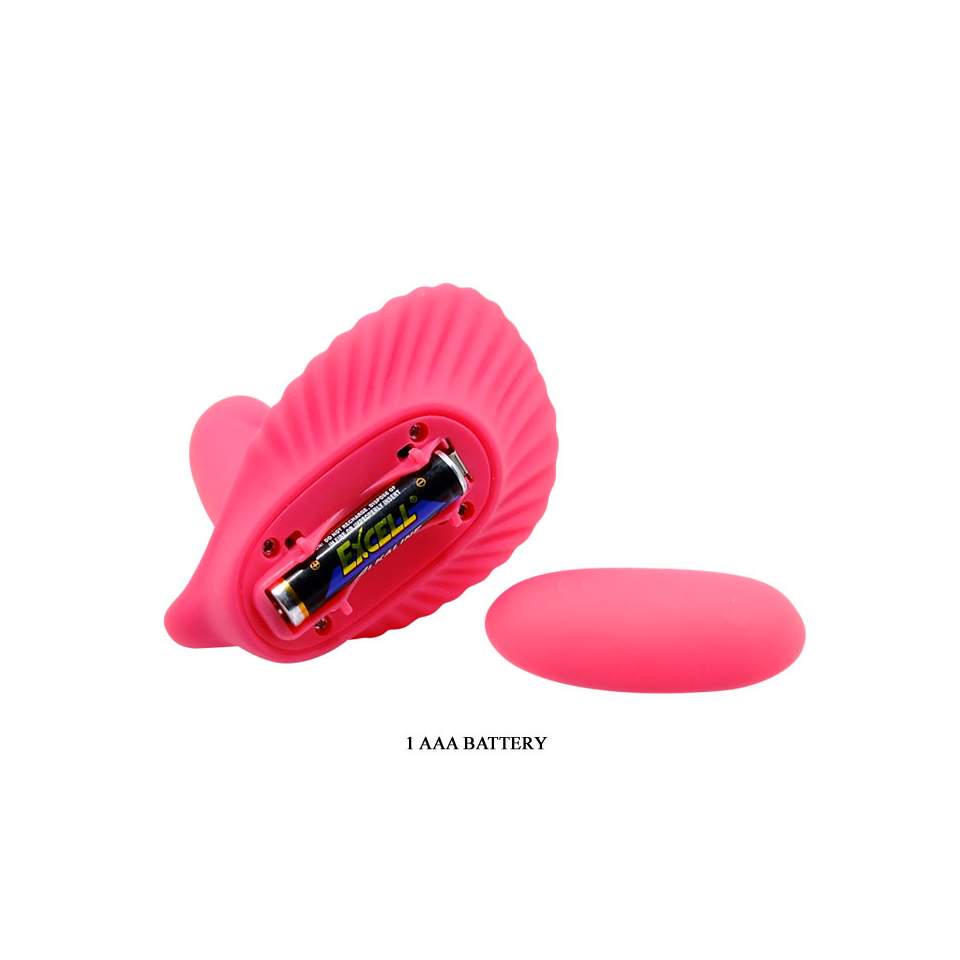 Różowy wibrator dla par w formie muszelki sterowany przez pilota – 30 trybów