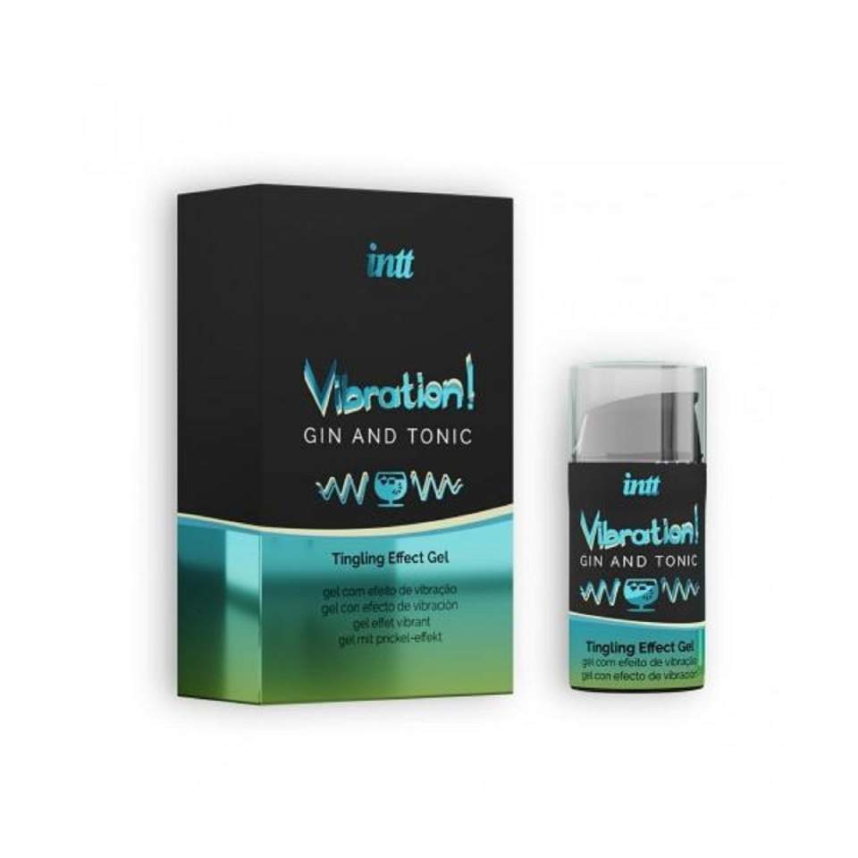 INTT Vibration żel o smaku GIN & TONIC zapewnia efekt mrowienia, pulsowania i rozgrzewania 15ml