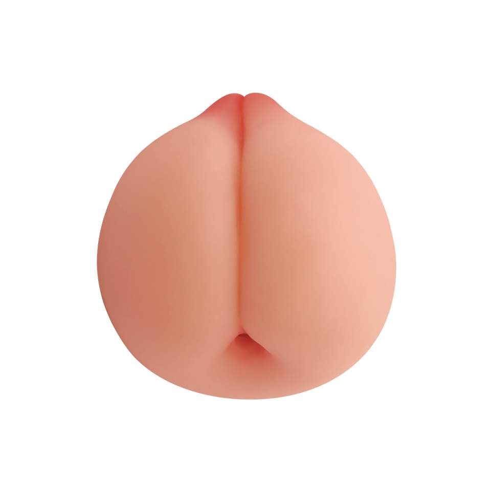 Atrakcyjny masturbator w cielistym kolorze - kształtem przypominający miniaturowy tyłeczek i pierś