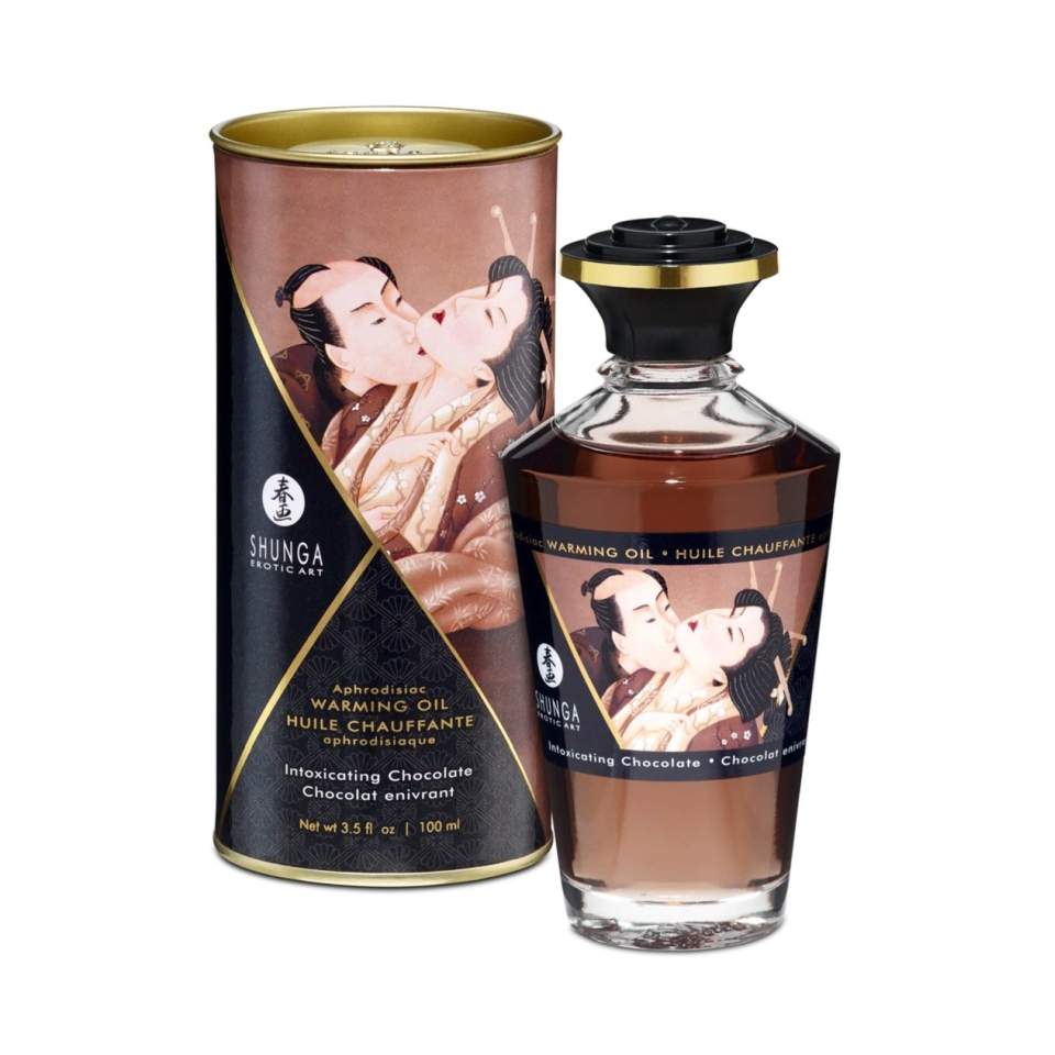 Shunga olejek rozgrzewający jadalny o smaku czekoladowym 100 ml