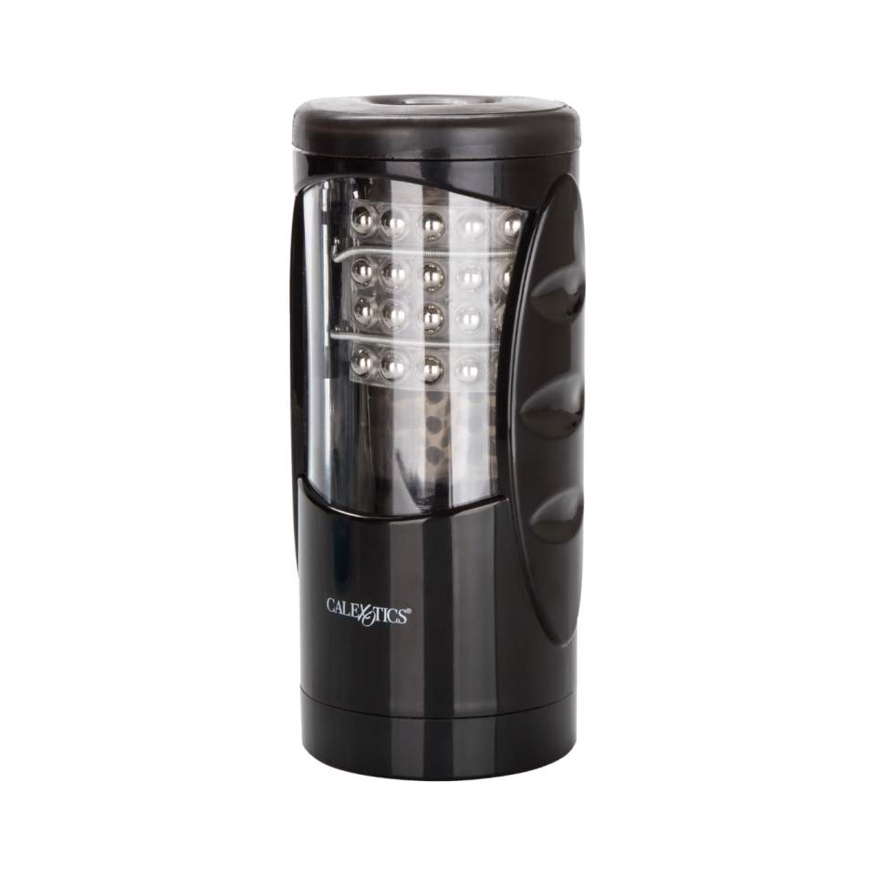 Masturbator dla mężczyzn z obrotowymi koralikami: z funkcją wibracji, pulsacji, eskalacja