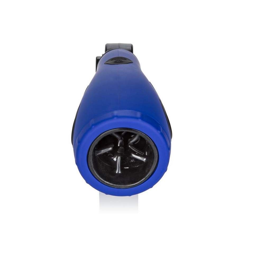 Niebieski Masturbator z efektem głębokiego gardła: 30 unikalnych funkcji wibracji, pulsacji i eskalacji