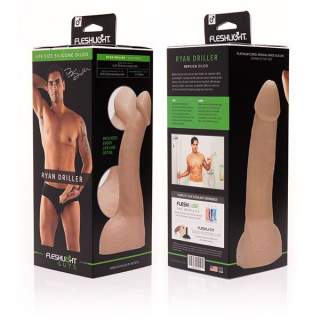 Realistyczne silikonowe dildo Fleshligt - Ryan Driller 22,2 cm