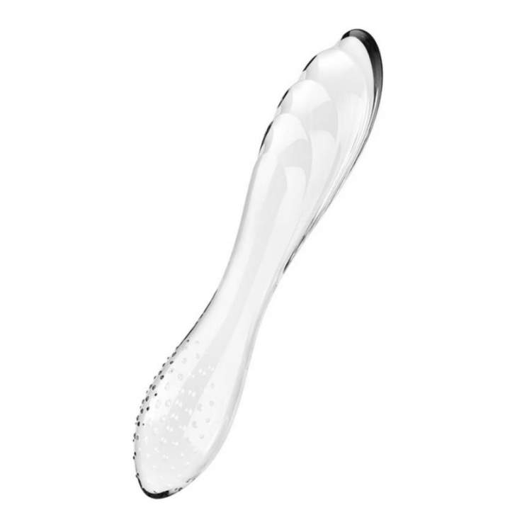 Dwustronne dildo z wysokiej jakości szkła borokrzemowego Satisfyer Dazzling Crystal 1