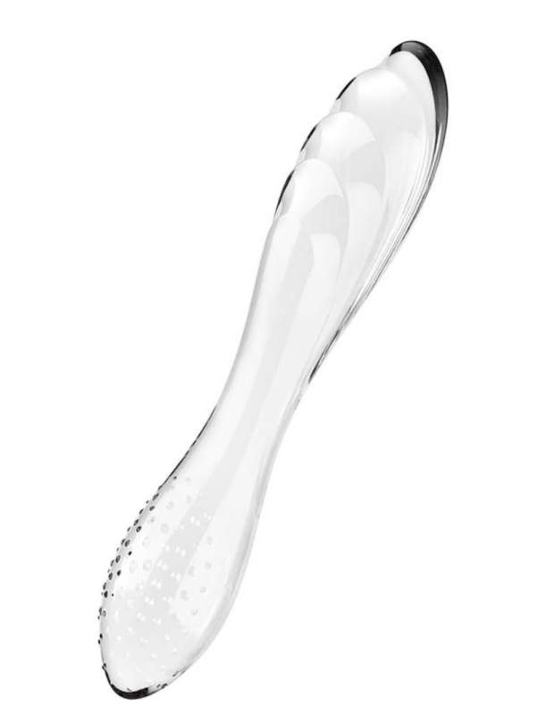 Dwustronne dildo z wysokiej jakości szkła borokrzemowego Satisfyer Dazzling Crystal 1