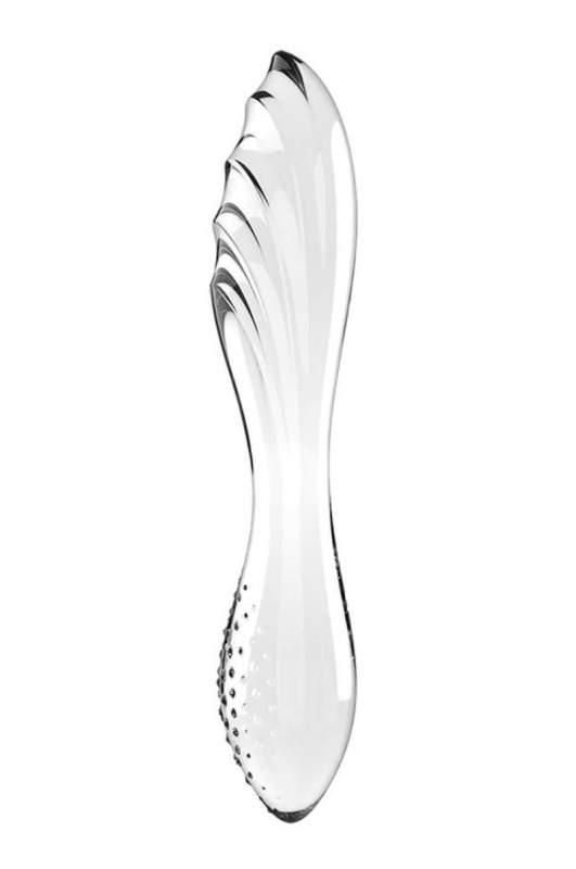 Dwustronne dildo z wysokiej jakości szkła borokrzemowego Satisfyer Dazzling Crystal 1