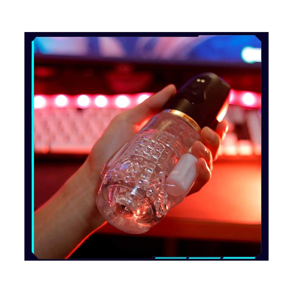 Masturbator dla mężczyzn ssący i wibrujący: 10 różnych trybów wibracji oraz 4 tryby ssania