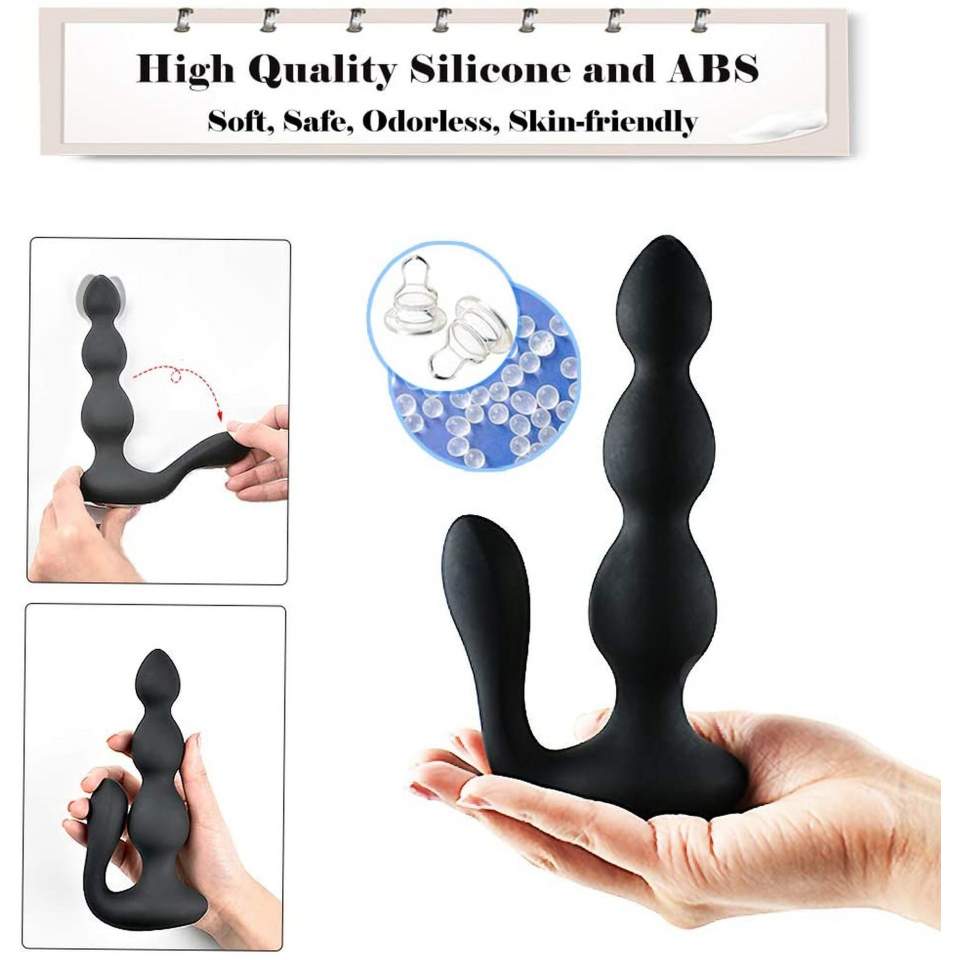 Silikonowe kulki analne- zdalnie sterowane do stymulacji punkt P (prostaty) oraz punktu G u kobiety 2w1