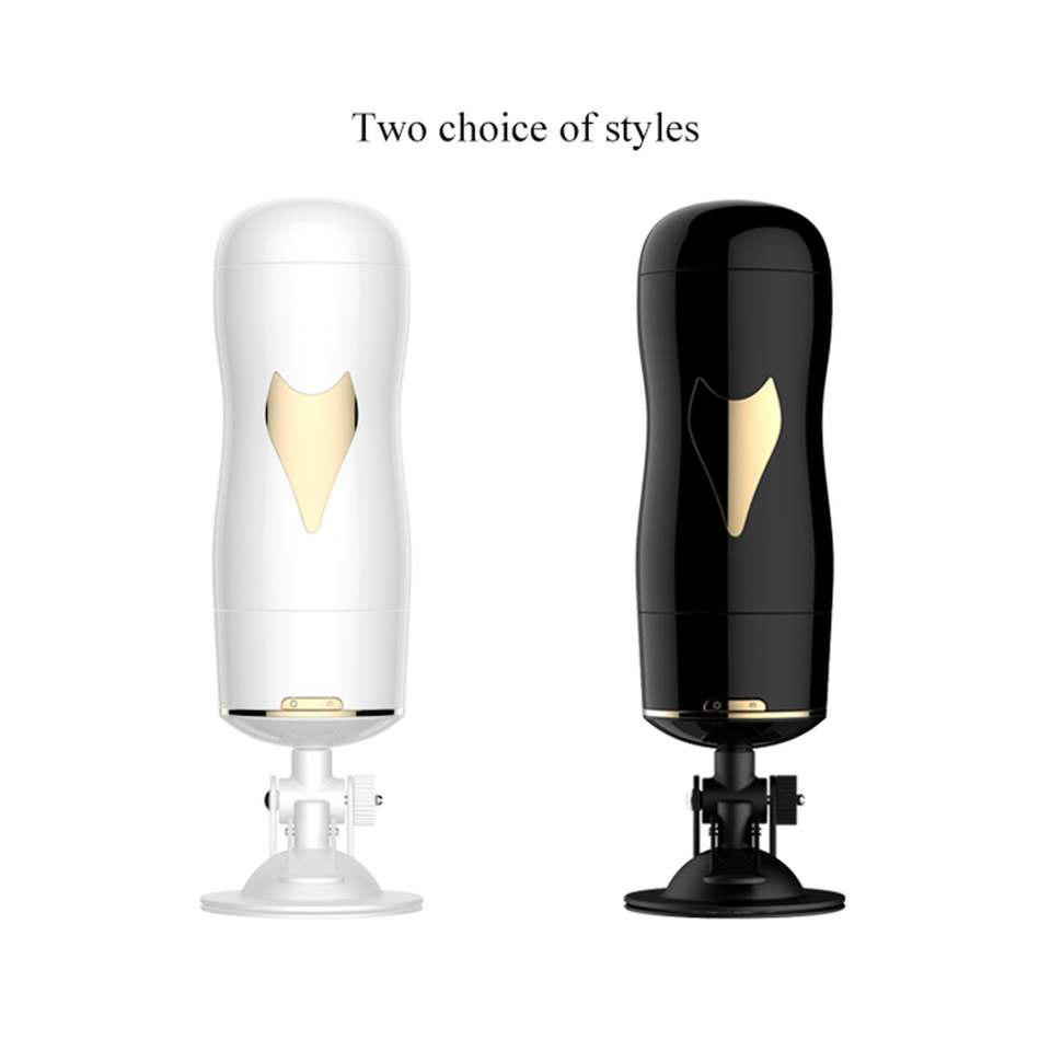 Duży podwójny masturbator: usta-wagina, 7 funkcji intensywnych wibracji, pulsacji i eskalacjil, ładowany USB