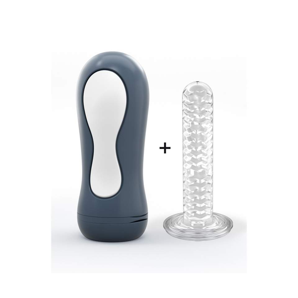 Innowacyjny masturbator zamknięty w etiu z efektem ssania- 20cm