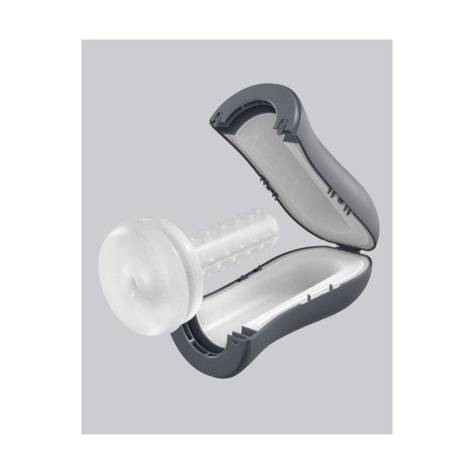 Innowacyjny masturbator zamknięty w etiu z efektem ssania- 20cm