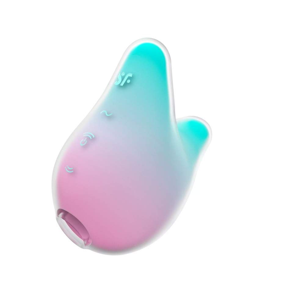 Wodoodporny, bezdotykowy masażer łechtaczki Satisfyer Mermaid Vibes: 11 intensywności fal ciśnienia i 12 programów wibracji