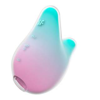 Wodoodporny, bezdotykowy masażer łechtaczki Satisfyer Mermaid Vibes: 11 intensywności fal ciśnienia i 12 programów wibracji