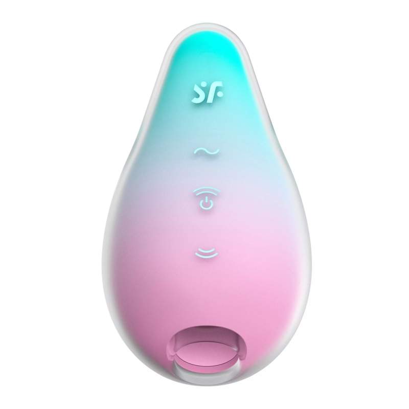 Wodoodporny, bezdotykowy masażer łechtaczki Satisfyer Mermaid Vibes: 11 intensywności fal ciśnienia i 12 programów wibracji