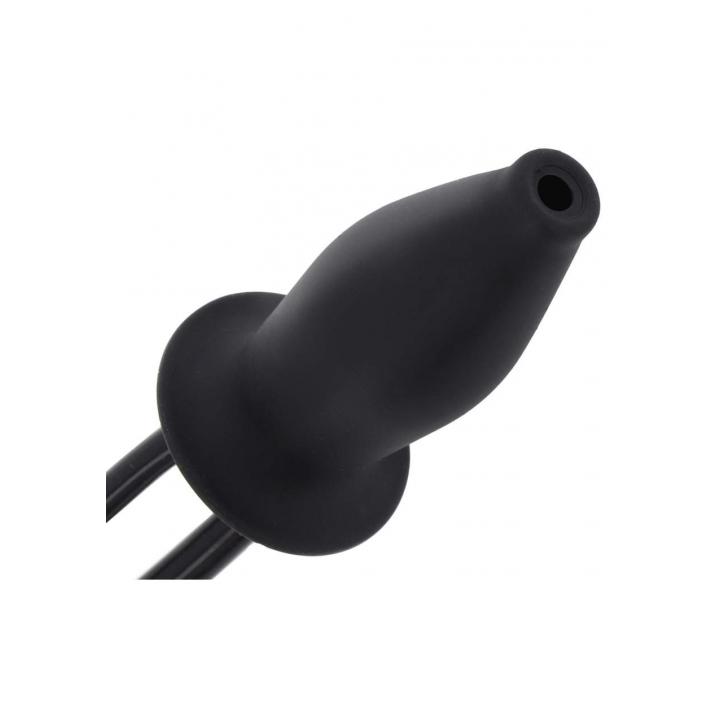 Silikonowy pompowany korek analny z funkcją nawilżania 10,5-11cm