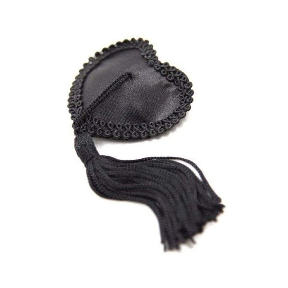 Urocze, samoprzylepne nakładki na sutki w kształcie serduszka z frędzelkami