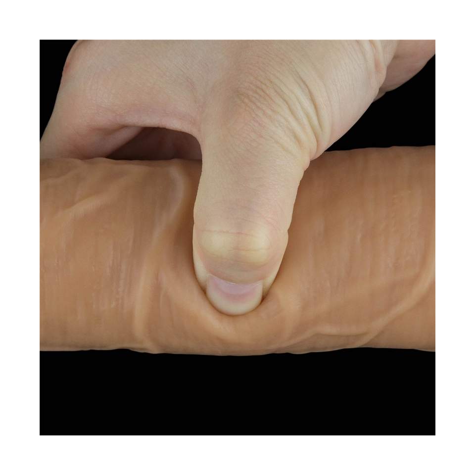 Realistyczne silikonowe dildo: 10 trybów wibracji i obrotów,  zdalnie sterowane oraz ładowanie USB- 25,3cm