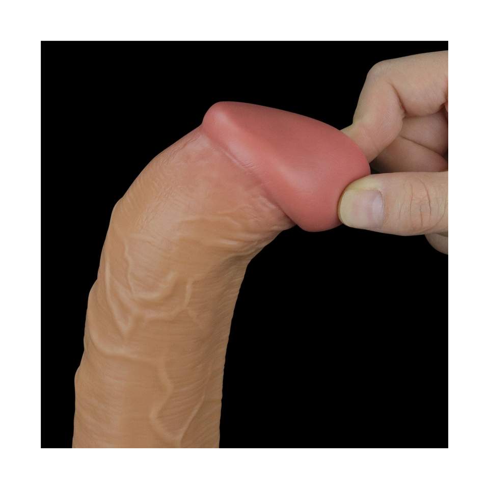 Realistyczne silikonowe dildo: 10 trybów wibracji i obrotów,  zdalnie sterowane oraz ładowanie USB- 25,3cm