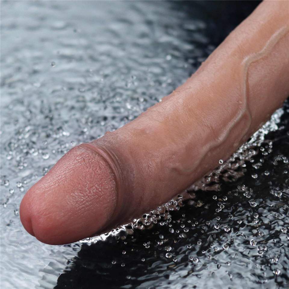 Realistyczne wodoodporne silikonowe dildo: 10 trybów potężnych wibracji, ładowanie USB- 27cm
