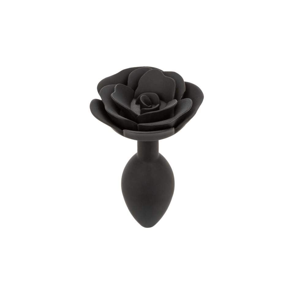 Silikonowy korek analny w kształcie róży: rozmiar L
