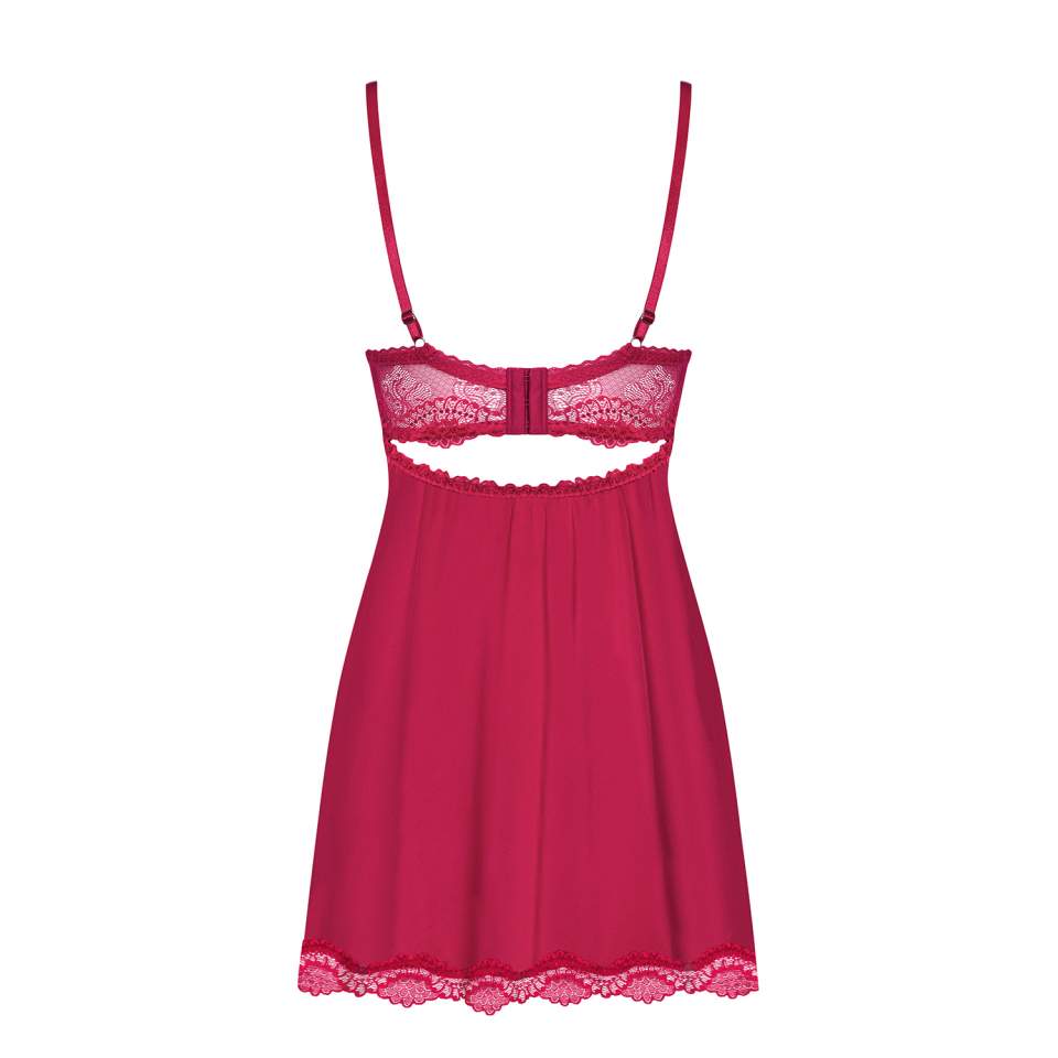 Seksowna koszulka babydoll Obsessive Rosalyne + stringi