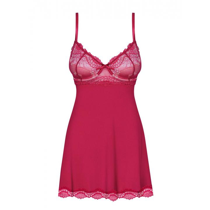 Seksowna koszulka babydoll Obsessive Rosalyne + stringi
