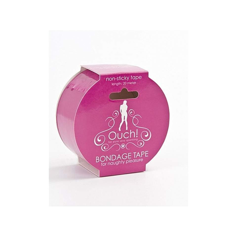 Różowa taśma bondage - całkowita długość 20 m
