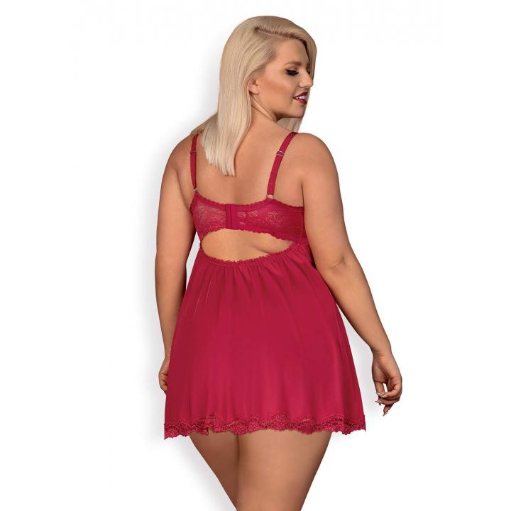 Seksowna koszulka babydoll Obsessive Rosalyne + stringi