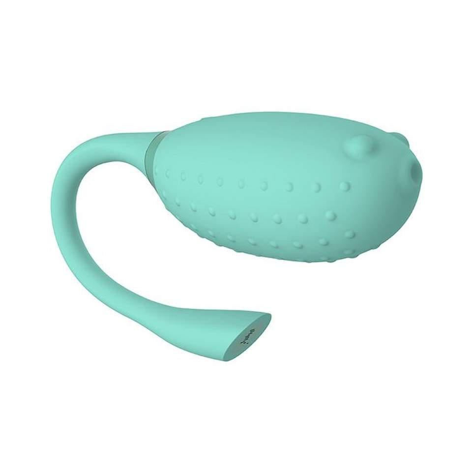 Kieszonkowy wibrator do stymulacji łechtaczki sterowany za pomocą aplikacji: 7 intensywnych wzorów wibracji w kolorze zielonym