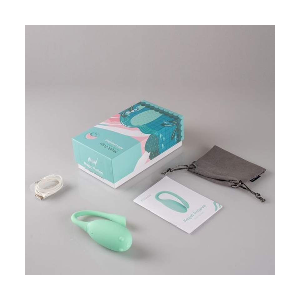 Kieszonkowy wibrator do stymulacji łechtaczki sterowany za pomocą aplikacji: 7 intensywnych wzorów wibracji w kolorze zielonym