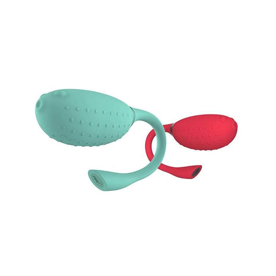 Kieszonkowy wibrator do stymulacji łechtaczki sterowany za pomocą aplikacji: 7 intensywnych wzorów wibracji w kolorze zielonym