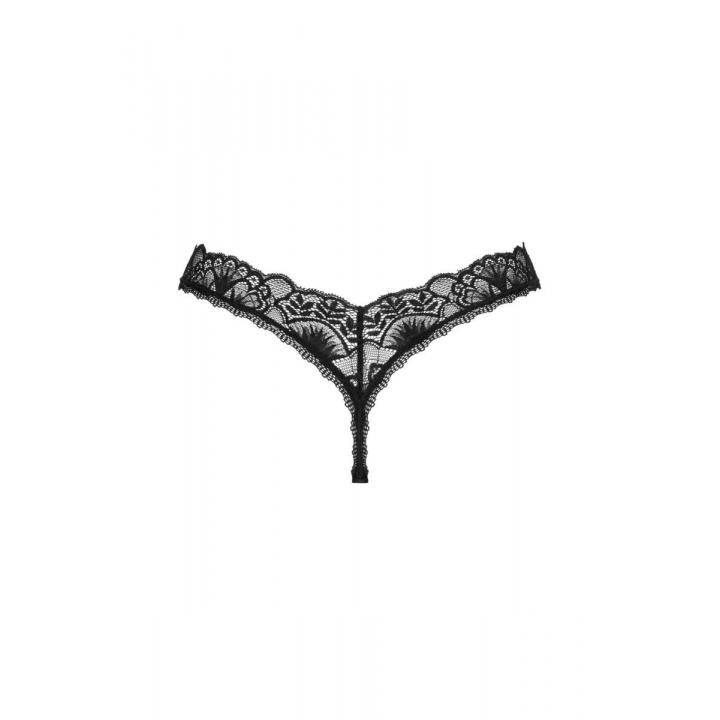 Czarne koronkowe stringi marki Obsessive Donna Dream
