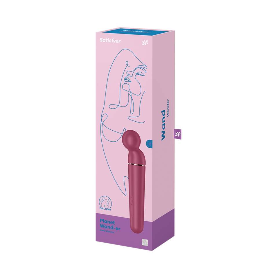 Fioletowy silikonowy masażer dla kobiet Satisfyer Planet Wand-er