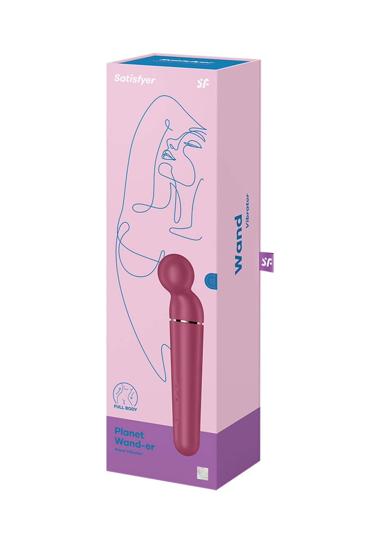 Fioletowy silikonowy masażer dla kobiet Satisfyer Planet Wand-er